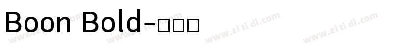 Boon Bold字体转换